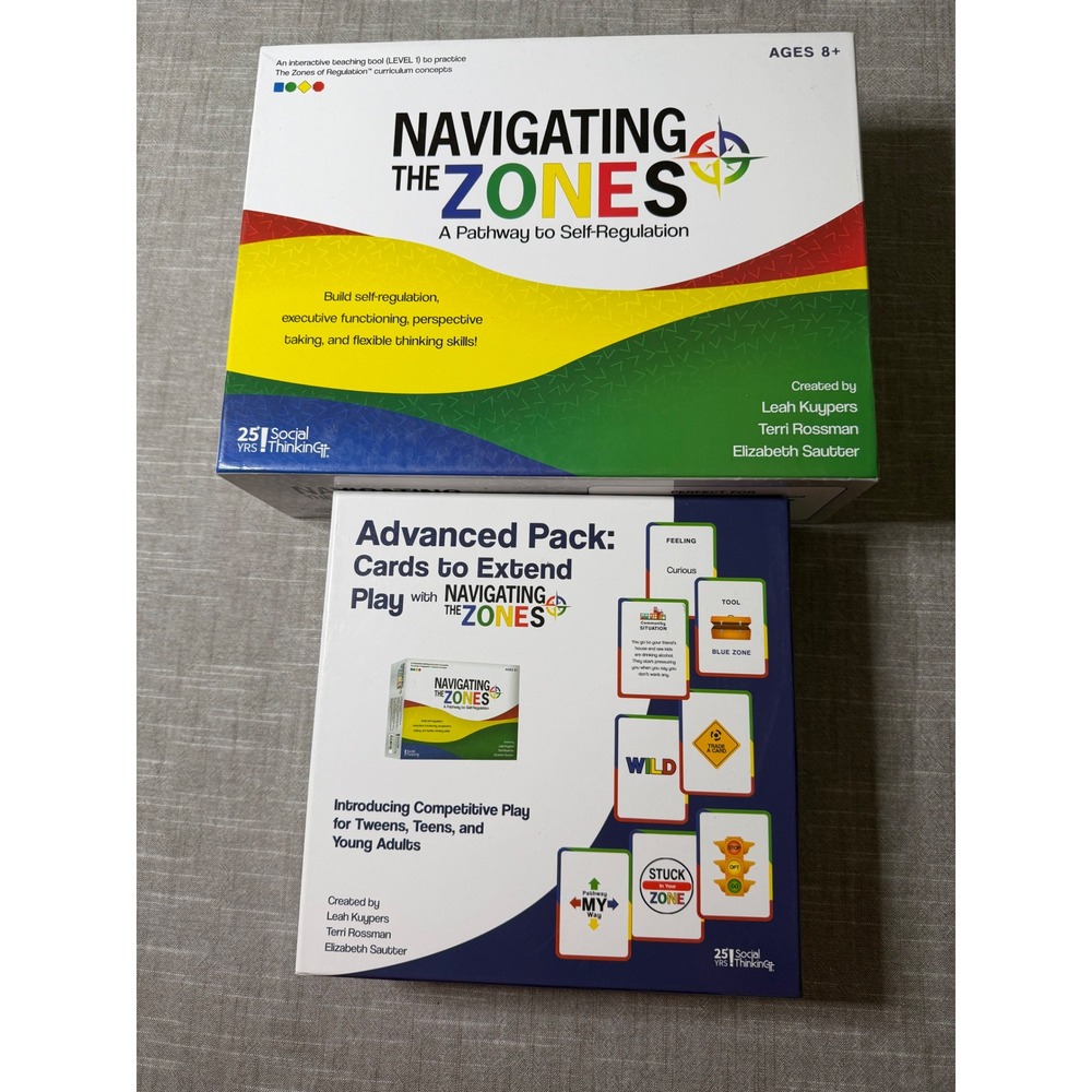 Navigating The Zones Board Game and Advanced Pack Social Thinking Regulation Set